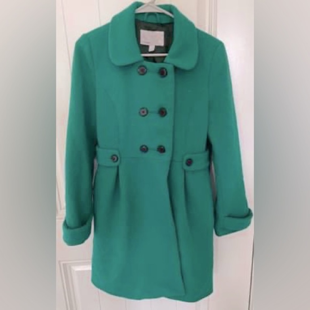 Green-Colored Old Navy Wool Winter Coat
